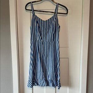 Old Navy Blue and White Striped Dress